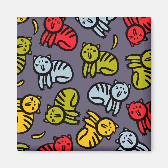 Katter och bananer magnet (Framsidan)