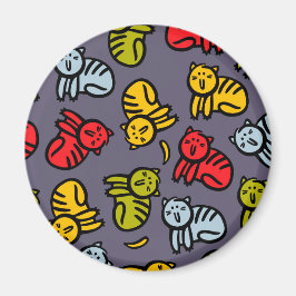 Katter och bananer magnet