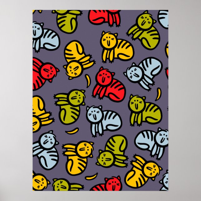 Katter och bananer poster (Framsidan)