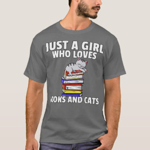 Katter och Bokar som läser bibliotekarier T Shirt