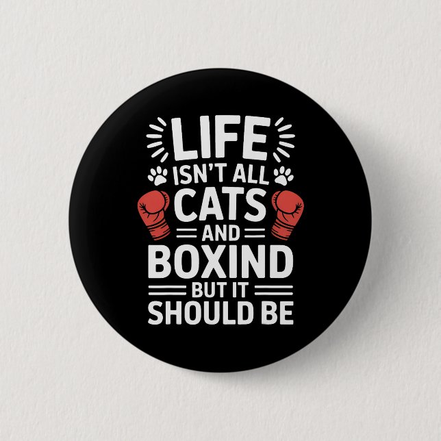 Katter och boxing knapp (Framsida)