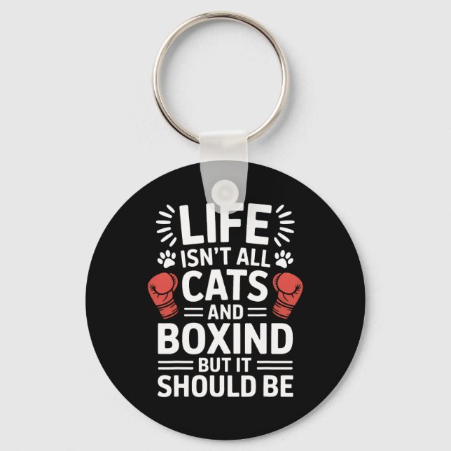 Katter och boxing nyckelring (Framsida)