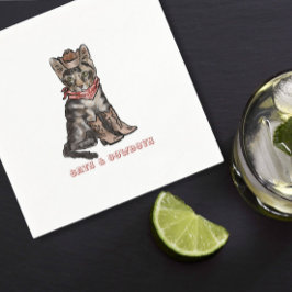 katter och cowboys pappersservett