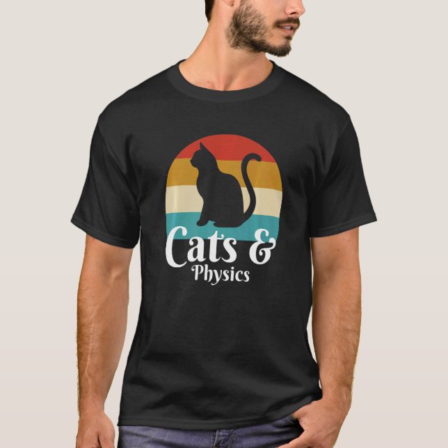 Katter Och Fysik T Shirt (Framsida)