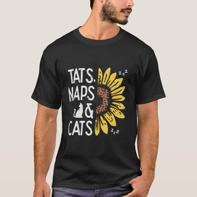 Katter och havskräftor (även kallade katter solros t shirt (Framsida)