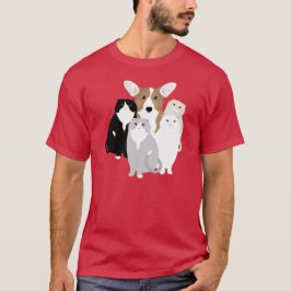 Katter och Hund T Shirt