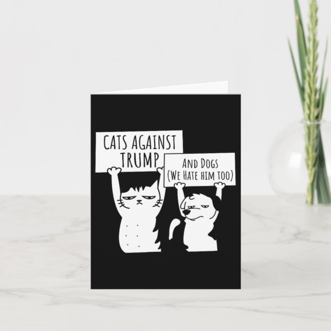 Katter och Hundar mot nedgång Kort (Framsida)