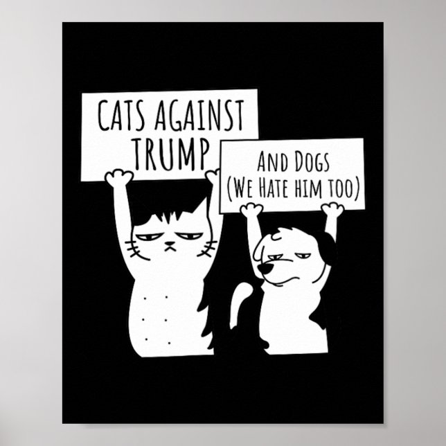 Katter och Hundar mot nedgång Poster (Framsidan)