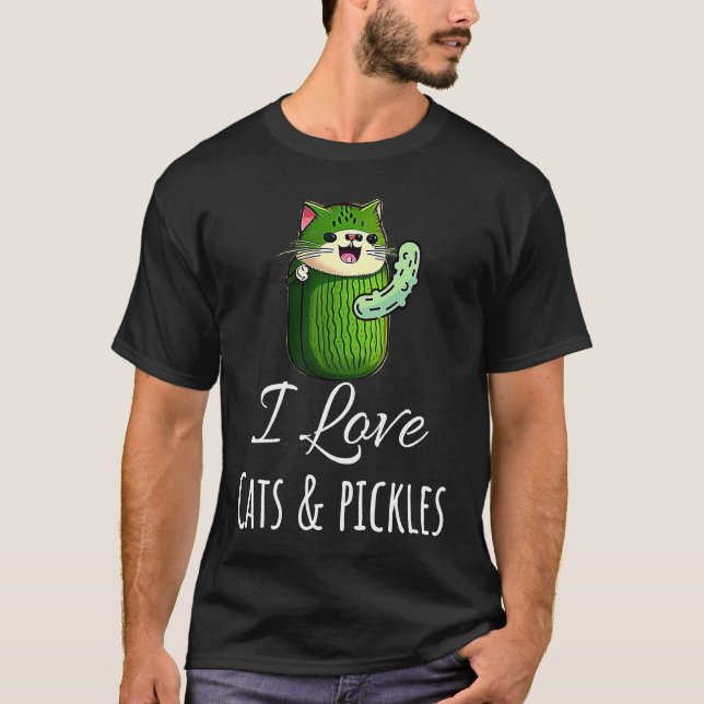 Katter Och Inlagda Gurkor  1 T Shirt (Framsida)