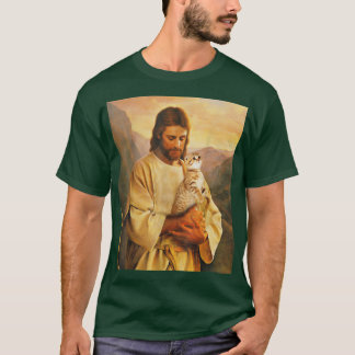 Katter och jesus älskare t shirt
