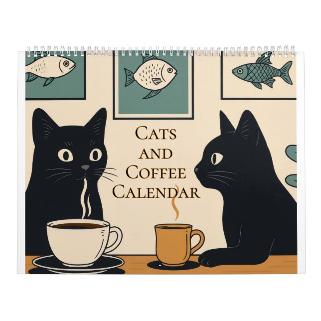 Katter och kaffekalender kalender (Omslag)