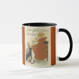Katter och kaffemugg för flicka (fransk)