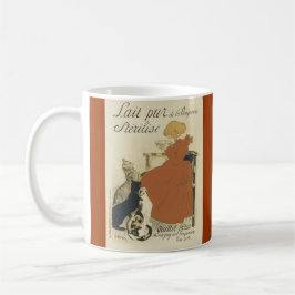 Katter och kaffemugg för flicka (fransk)