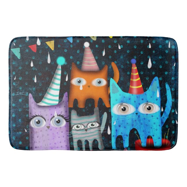 Katter och katter badrumsmatta (Framsidan)