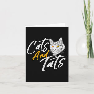 Katter och katter - Tattoo Pets Kitten Owner Anima Kort