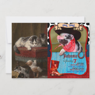 Katter och kattungar inbjudningar