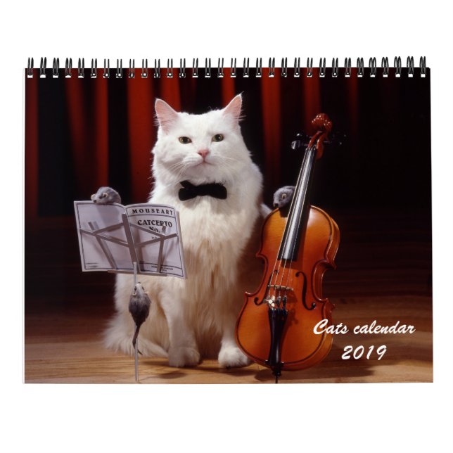 Katter och kattungekalender 2019 kalender (Baksida)
