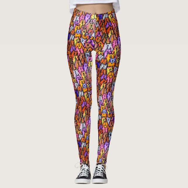 Katter och legeringar leggings (Framsida)