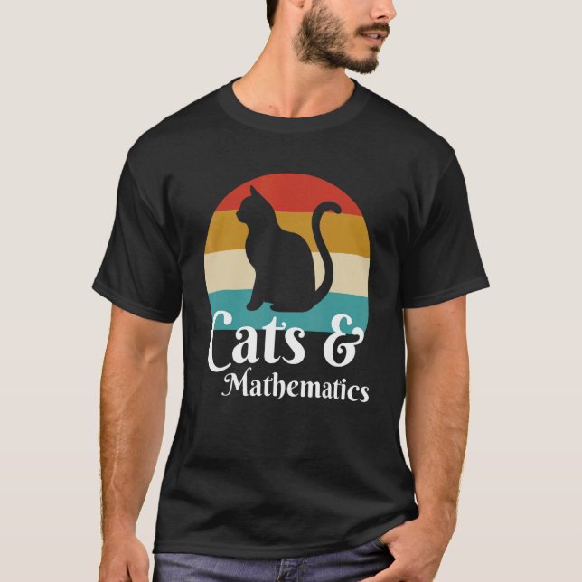 Katter Och Matematik T Shirt (Framsida)