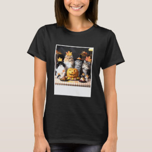 Katter och möss höstfest rolig Thanksgiving-salong T Shirt