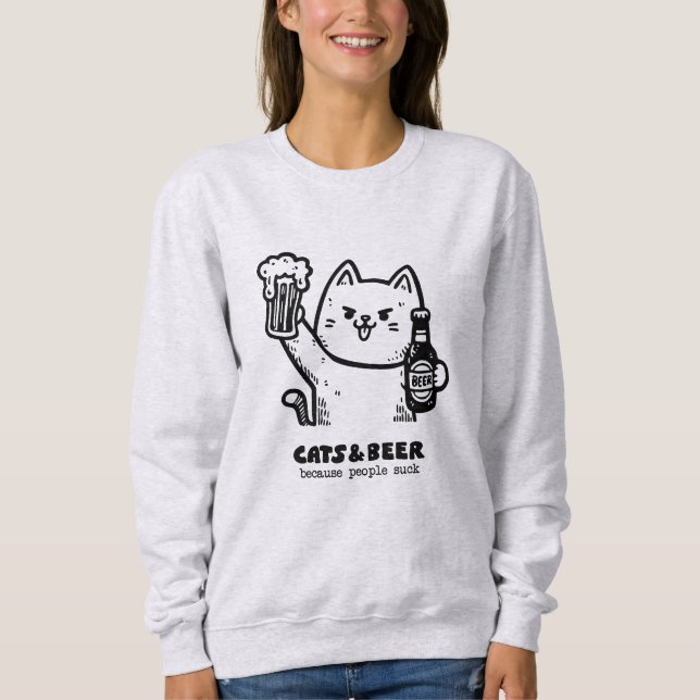 Katter och öl 1 t shirt (Framsida)