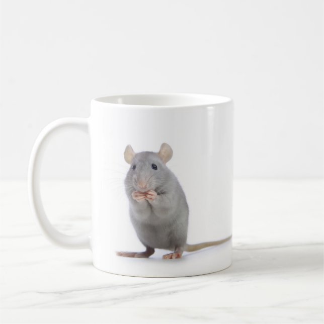 katter och råtta kaffemugg (Vänster)
