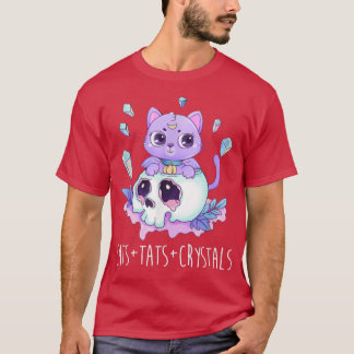 Katter och Spådomar av katter och kristaller som ä T Shirt