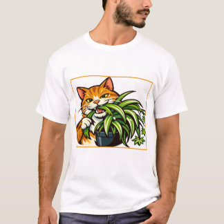 Katter och spindelväxter Rolig konst T Shirt