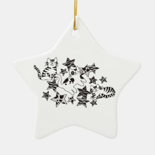 Katter och stjärnor ~ Ornament
