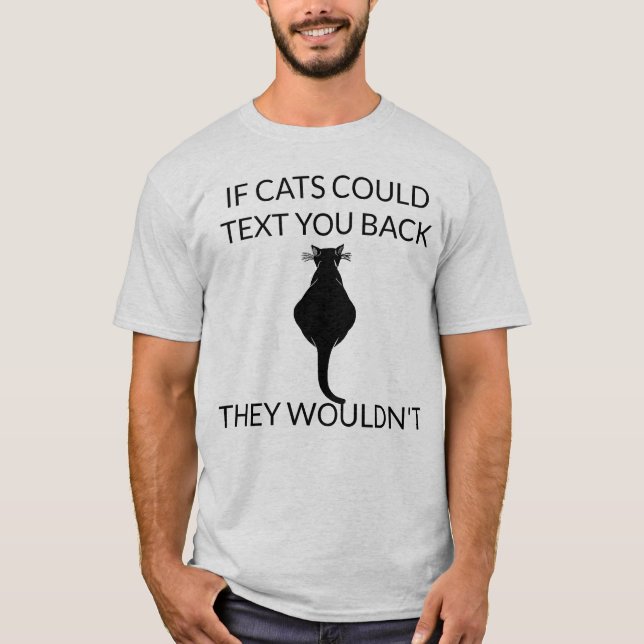 Katter och text T-Shirt (Framsida)