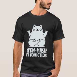 Katter och yoga, rolig kliché söt katt i yogi-pose t shirt