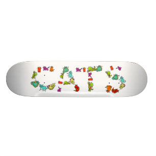 Katter Old School Skateboard Bräda 18 Cm