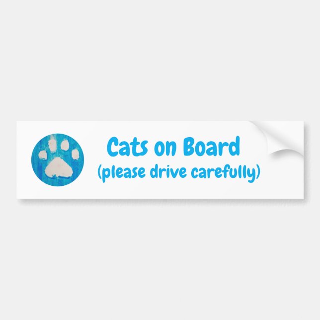 Katter Ombord Bildekal (Framsidan)