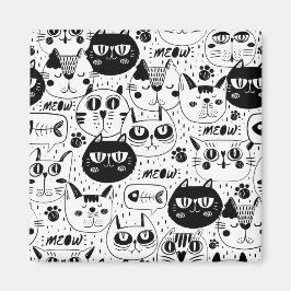 Katter överallt magnet