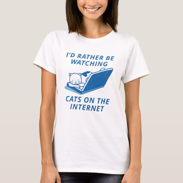 Katter på Internet T Shirt (Framsida)