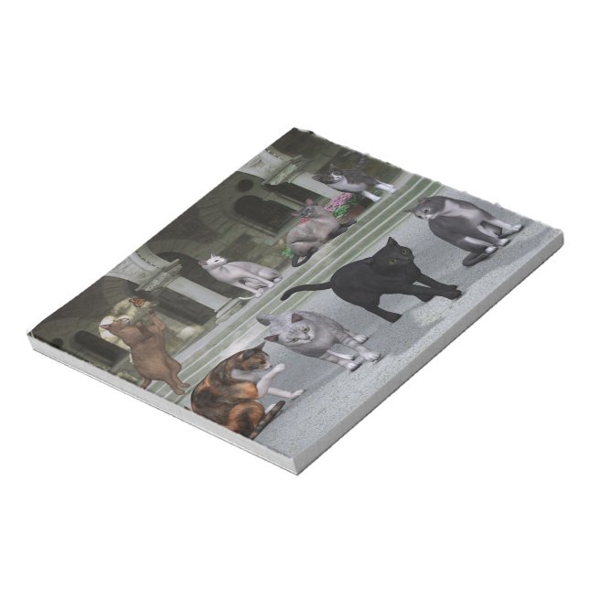 Katter på palatstadiet anteckningsblock (Roterad)