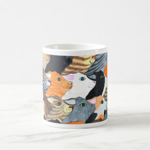 Katter på paradmuggen kaffemugg