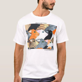 Katter på paradskjortan tee shirt