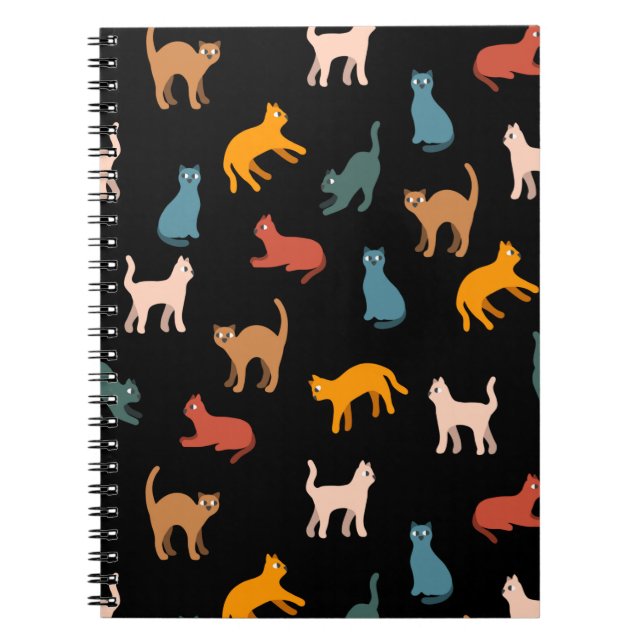 Katter på svart anteckningsbok (Framsidan)