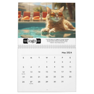 Katter på ventilation - lägg till Logotyp för före Kalender