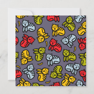 Katter plus bananer tack kort