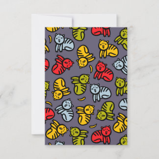 Katter plus bananer tack kort