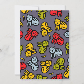 Katter plus bananer tack kort