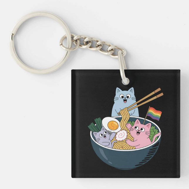 Katter Ramen Regnbåge HBTQ Gay Lesbisk Stolthet Al (Framsidan)