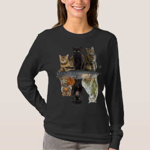 Katter - reflekterande vänteläge - Lovers Cute T Shirt