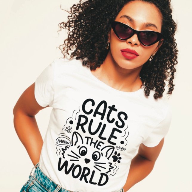 Katter Regerar T-Shirt (Skapare uppladdad)