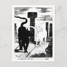 Katter’ Rendezvous - Édouard Manet - Cat Art Vykort