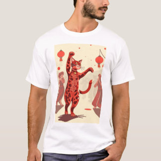 katter, rödkattdans t shirt