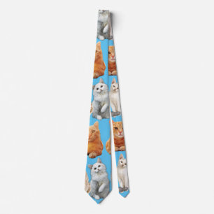 Katter skriver ut mönster 01x4 L Blue BG Slips