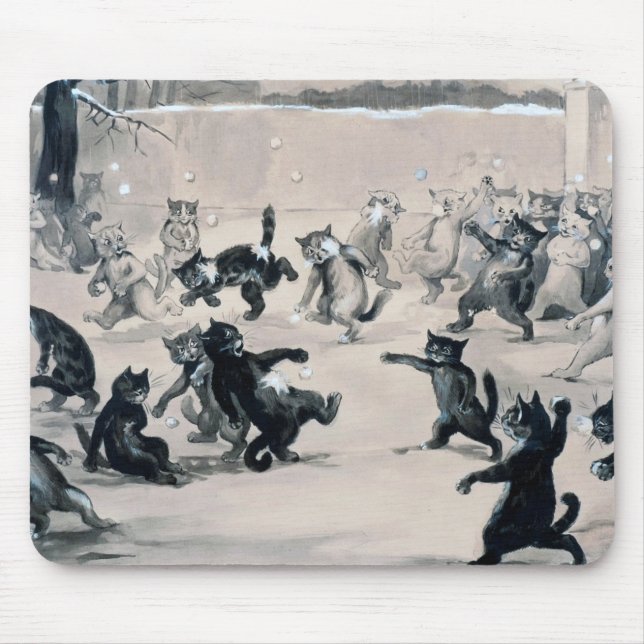 Katter Snowball Fight, Louis Wain Musmatta (Framsidan)